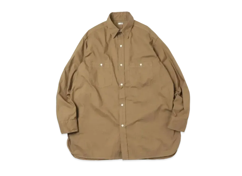 A.PRESSE Over Dyeing Military Shirt "Beige"