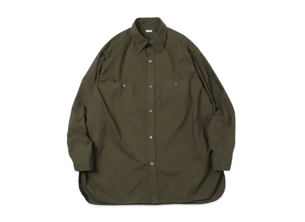 A.PRESSE Over Dyeing Military Shirt "Olive"