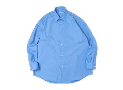 A.PRESSE Regular Collar Shirt "Sax"