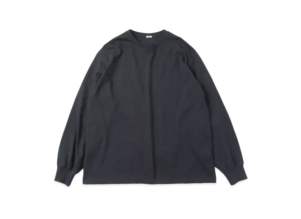 A.PRESSE Cashmere Blend L/S T-Shirt "Charcoar"
