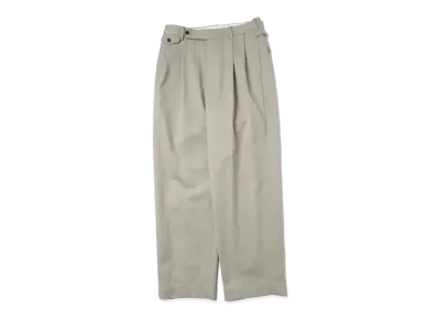 A.PRESSE Type.2 Melange Gabardine Trousers "Ecru"