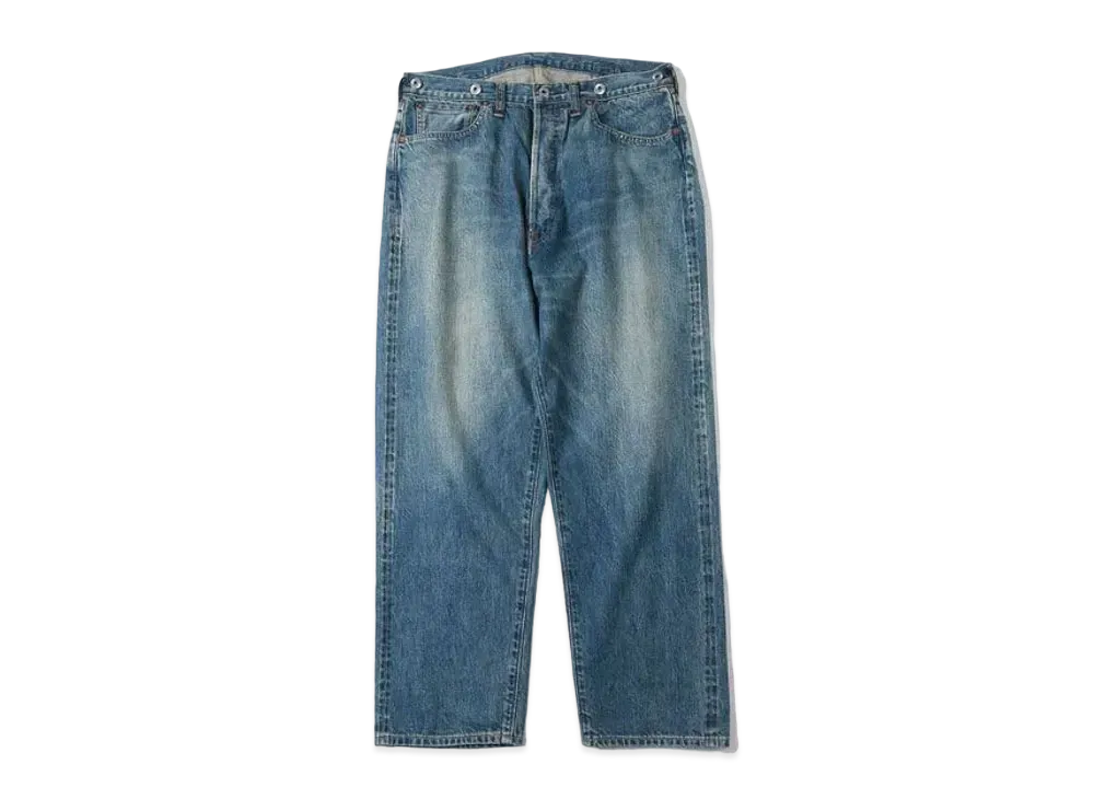 A.PRESSE No.22 Washed Wide Denim Pants "Indigo"