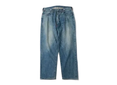 A.PRESSE No.22 Washed Wide Denim Pants "Indigo"