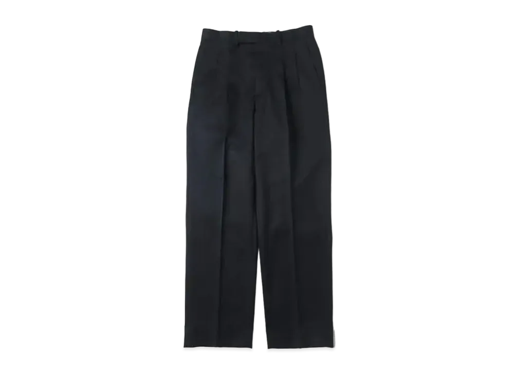 A.PRESSE Wool Gabardine Trousers "Charcoar"