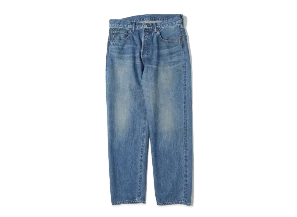 A.PRESSE Washed Denim Pants E "Bleach"