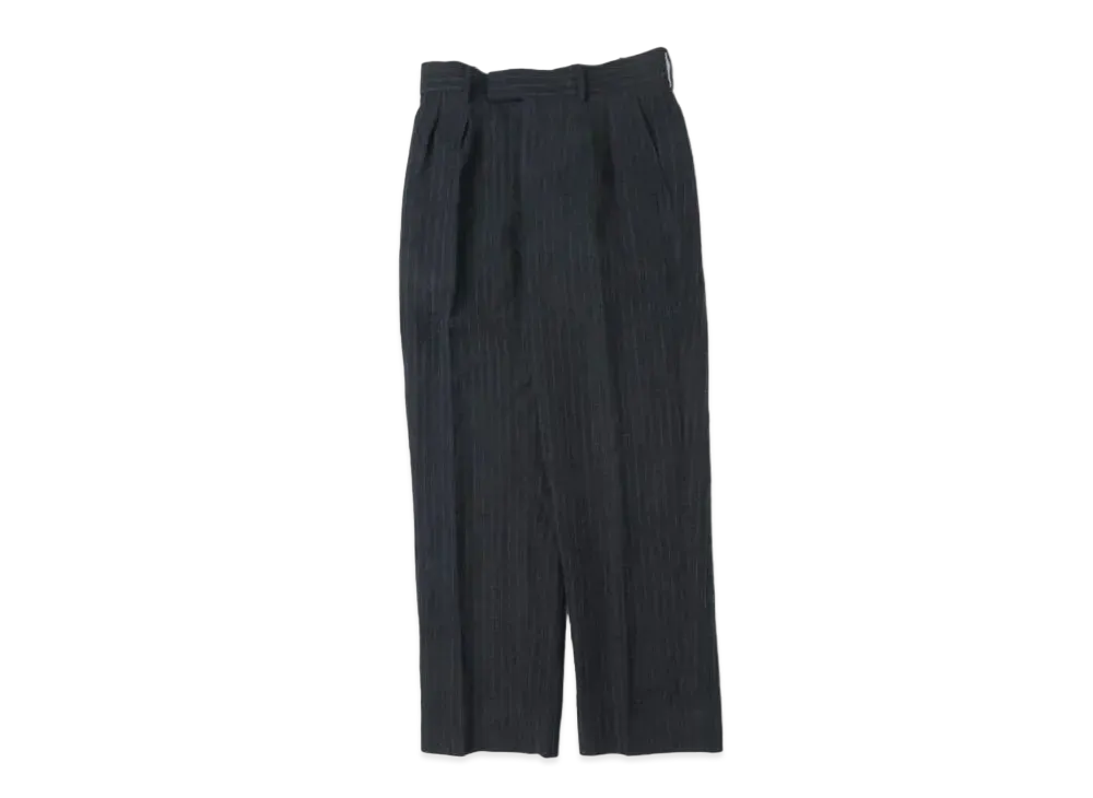 A.PRESSE Wide Tapered Trousers "Charcoar"