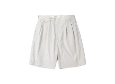 A.PRESSE High Density Weather Cloth Shorts "Ecru"