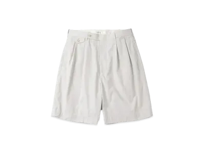 A.PRESSE High Density Weather Cloth Shorts "Ecru"