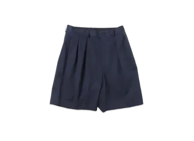 A.PRESSE Two Tuck Chino Shorts "Navy"