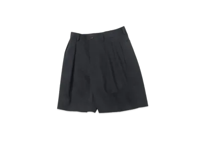 A.PRESSE Two Tuck Chino Shorts "Black"