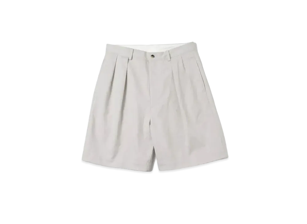 A.PRESSE Two Tuck Chino Shorts "Beige"