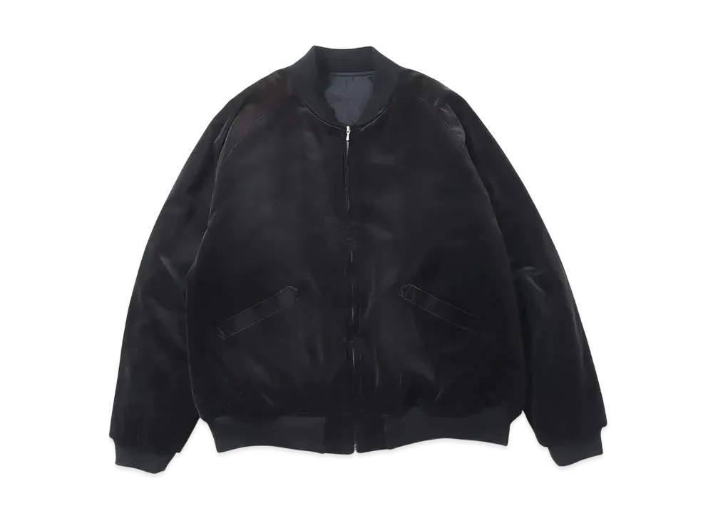 A.PRESSE Vintage US NAVY Souvenir Velour Jacket "Black"