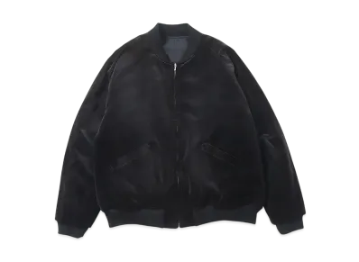 A.PRESSE Vintage US NAVY Souvenir Velour Jacket "Black"