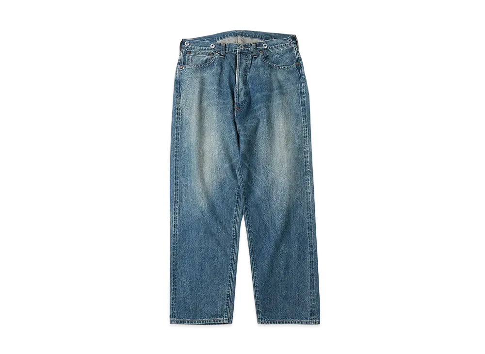 A.PRESSE No.22 Washed Wide Denim Pants "Indigo"