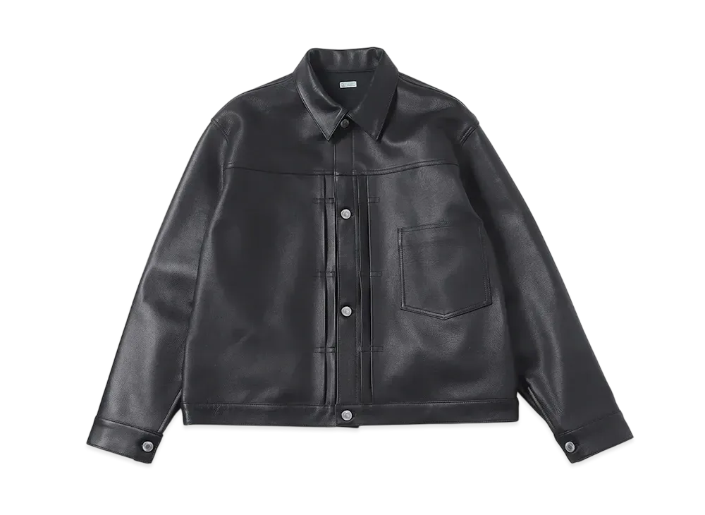 A.PRESSE 1st Type Leather Jacket "Black"