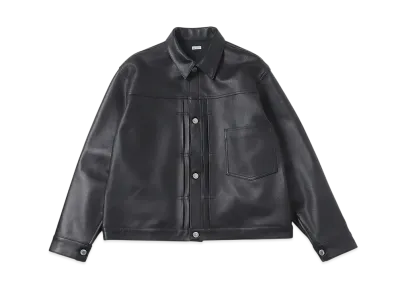 A.PRESSE 1st Type Leather Jacket "Black"