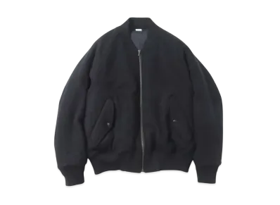 A.PRESSE Cashmere Light Flannel Padding Jacket "Black"