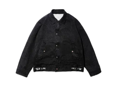 A.PRESSE Silk Nep A-1 Jacket "Black"