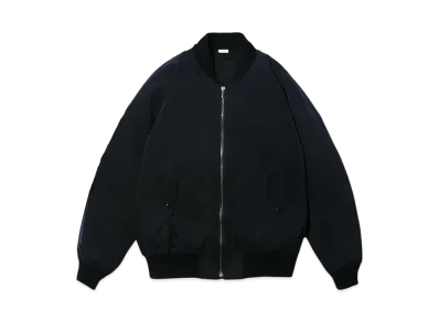 A.PRESSE Silk Padding Jacket "Navy"