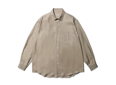 A.PRESSE Giza Oxford Regular Collar Shirt "Beige"