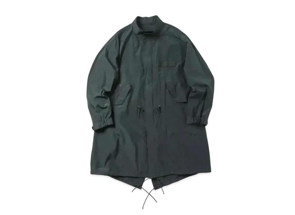 A.PRESSE Silk Taffeta M-65 Fishtail Parka "Dark Green"