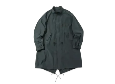 A.PRESSE Silk Taffeta M-65 Fishtail Parka "Dark Green"