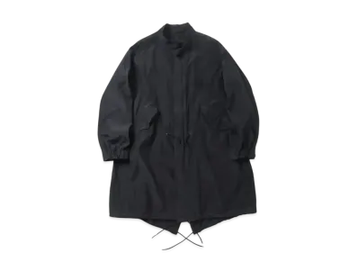 A.PRESSE Silk Taffeta M-65 Fishtail Parka "Black"