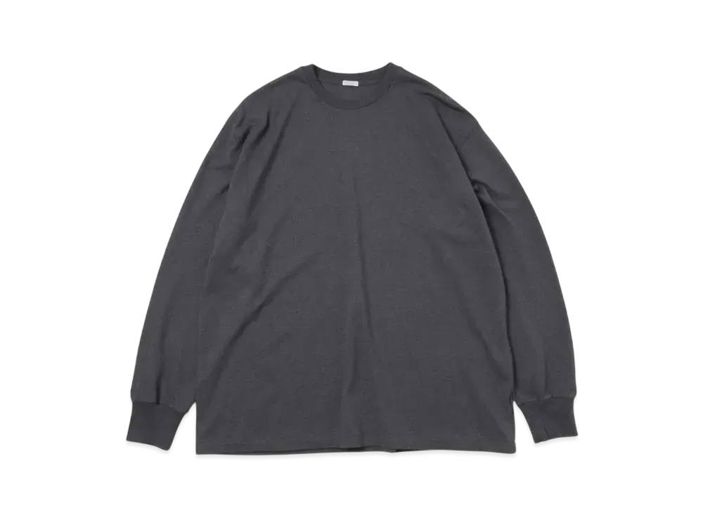 A.PRESSE Cashmere Blend L/S T-Shirt "Charcoal"
