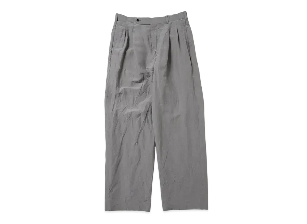 A.PRESSE Silk Linen Trousers "Grey"