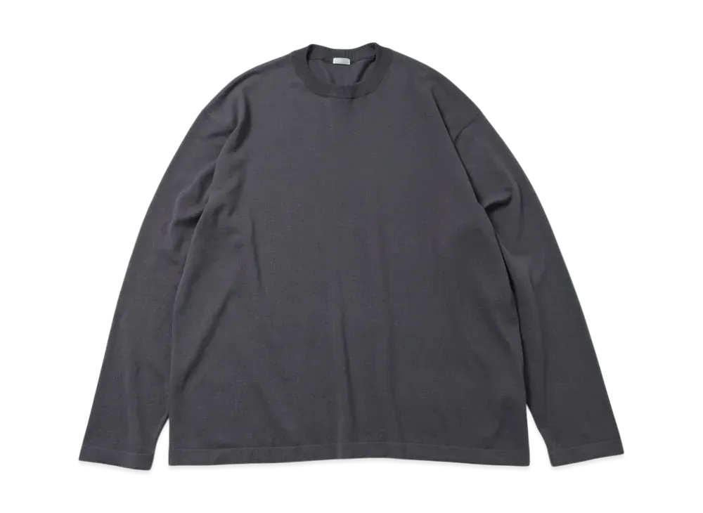 A.PRESSE High Twisted Cotton L/S T-Shirt "Grey"