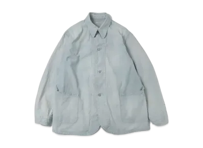 A.PRESSE Indigo Pin Check Coverall "Sax"