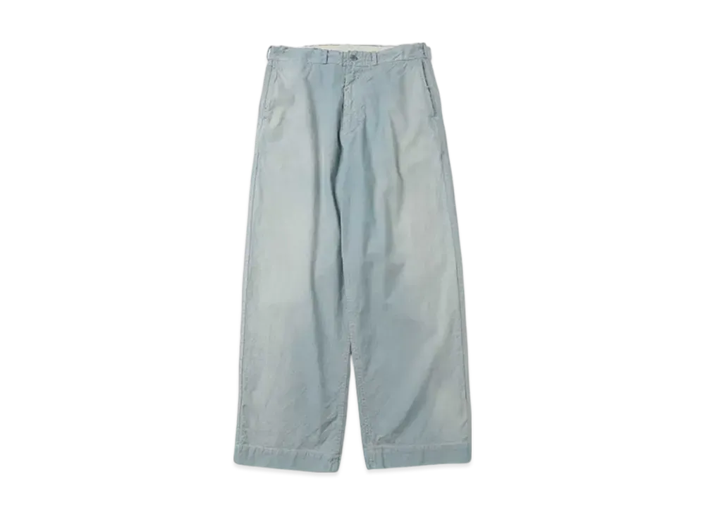 A.PRESSE Indigo Pin Check Work Pants "Indigo"