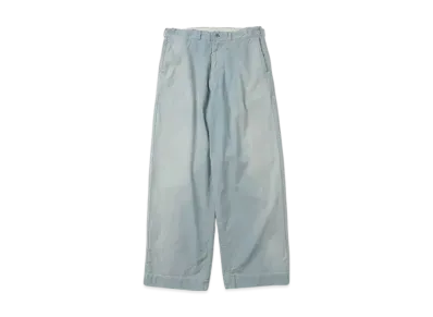 A.PRESSE Indigo Pin Check Work Pants "Indigo"