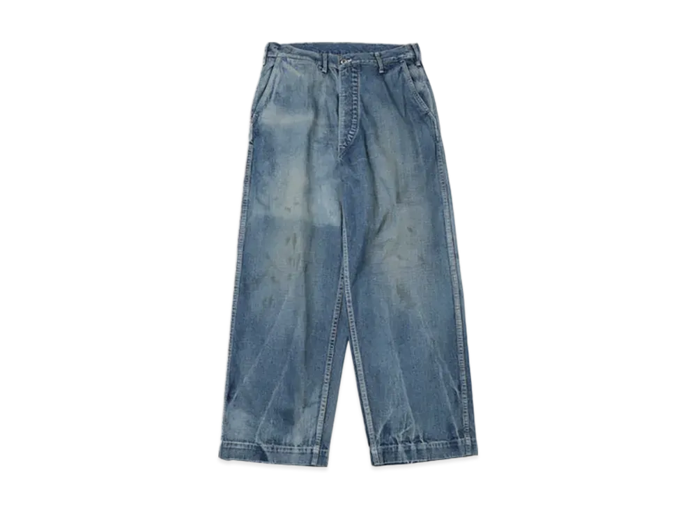 A.PRESSE US ARMY Dungaree Denim Trousers "Indigo"