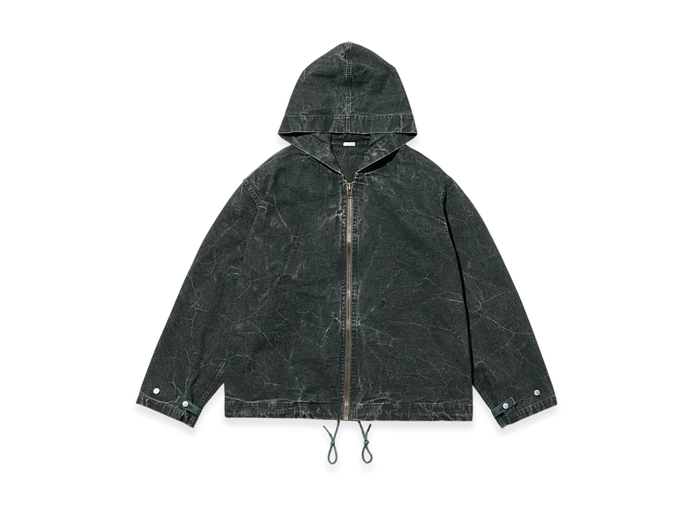 A.PRESSE Vintage US Navy Zip Hoodie "Olive"