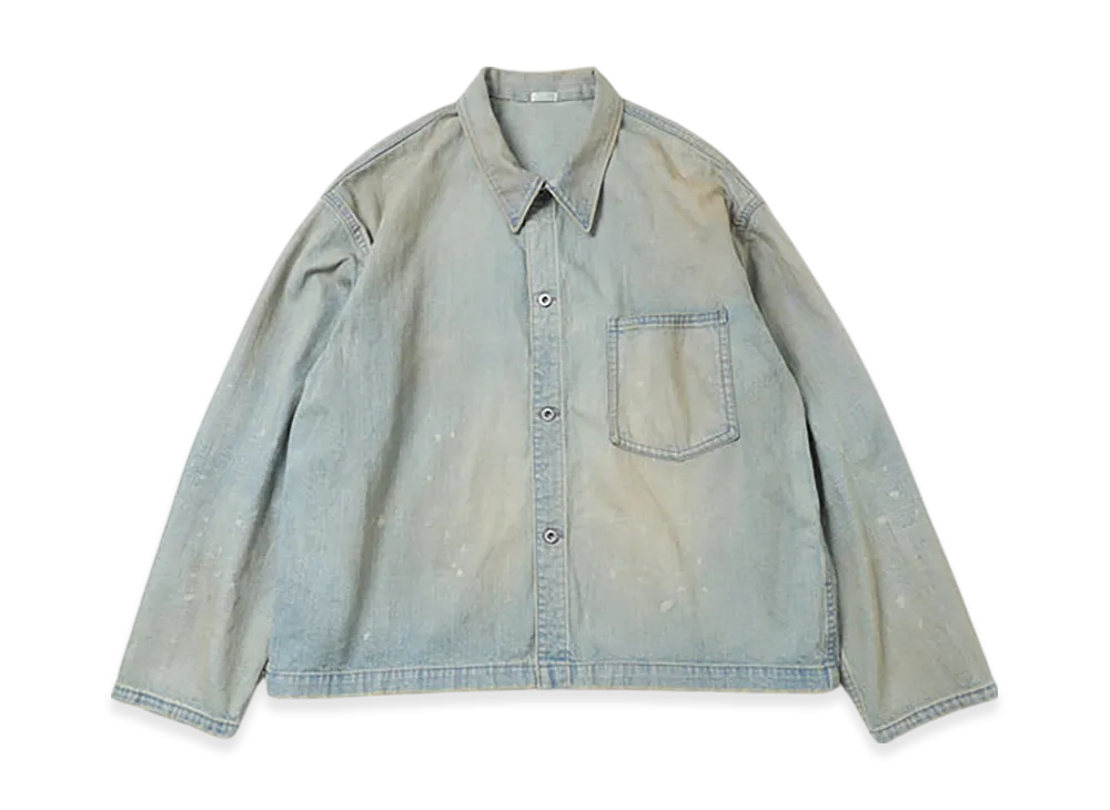 A.PRESSE Vintage US Navy Denim Jacket "Bleach"