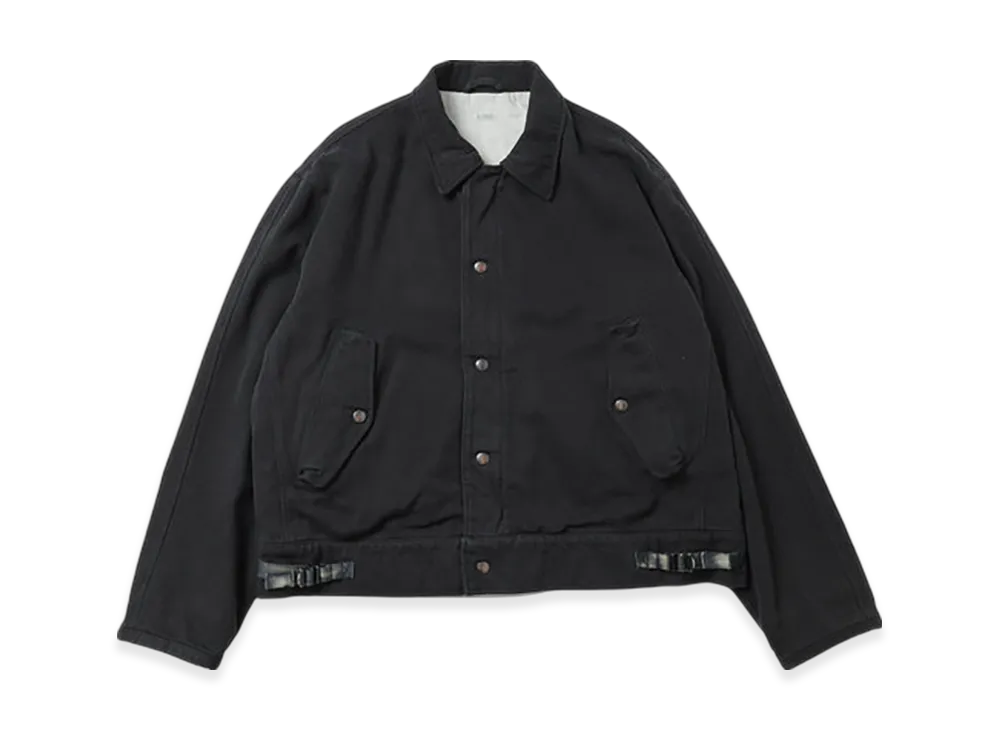 A.PRESSE Silk Nep Type A-1 Jacket "Black"