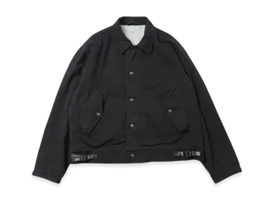 A.PRESSE Silk Nep Type A-1 Jacket "Black"