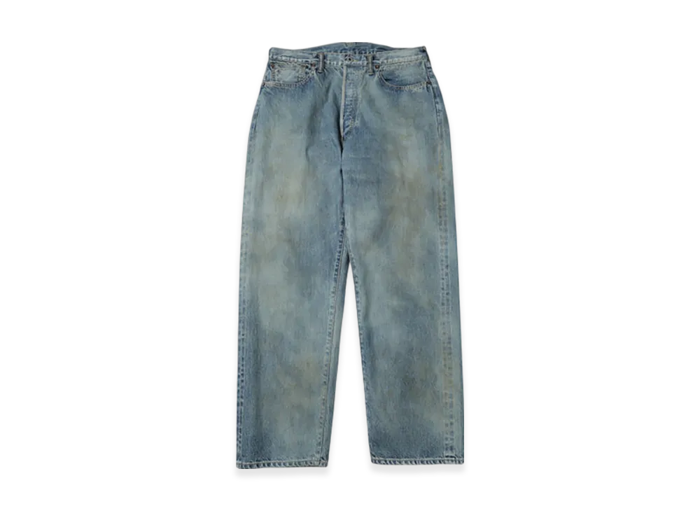 A.PRESSE No.37 Washed Wide Denim Pants "Indigo"