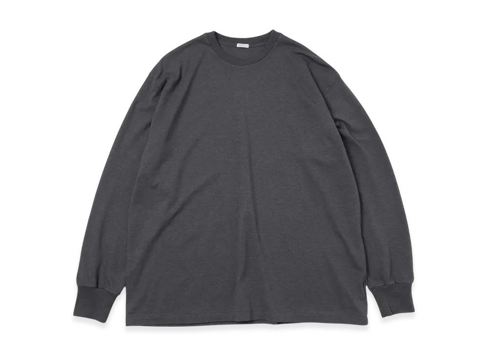 A.PRESSE Cashmere Blend L/S T-Shirt "Charcoal"