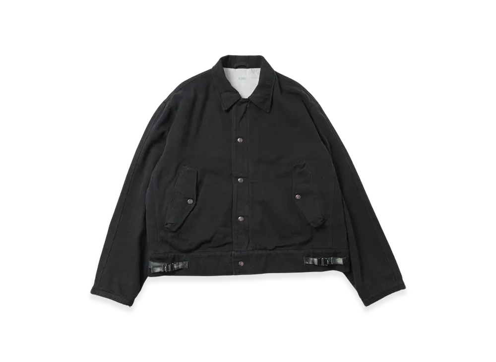 A.PRESSE Silk Nep Type A-1 Jacket "Black"