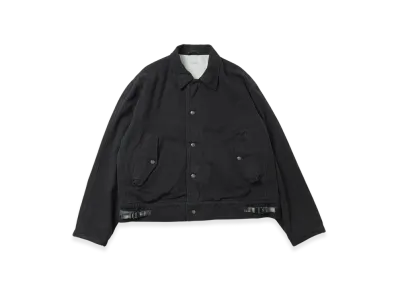 A.PRESSE Silk Nep Type A-1 Jacket "Black"