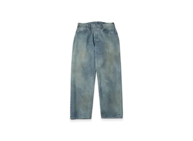 A.PRESSE No.37 Washed Wide Denim Pants "Indigo"