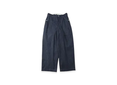 A.PRESSE Swiss Army Denim Work Trousers "Indigo"