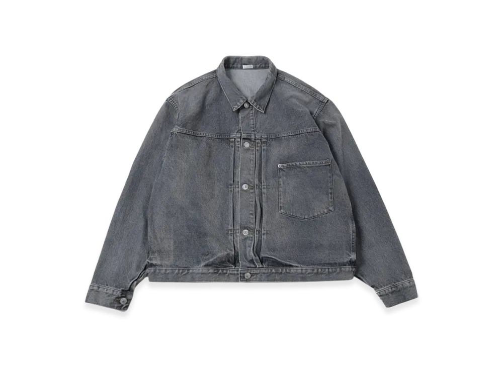 A.PRESSE Vintage Gray Denim Jacket "Grey"