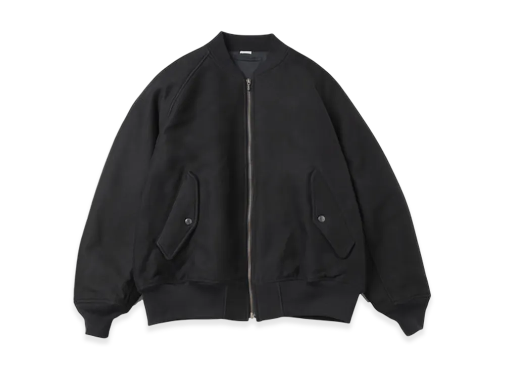 A.PRESSE Cotton Moleskin Padding Jacket "Black"