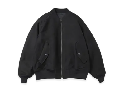 A.PRESSE Cotton Moleskin Padding Jacket "Black"