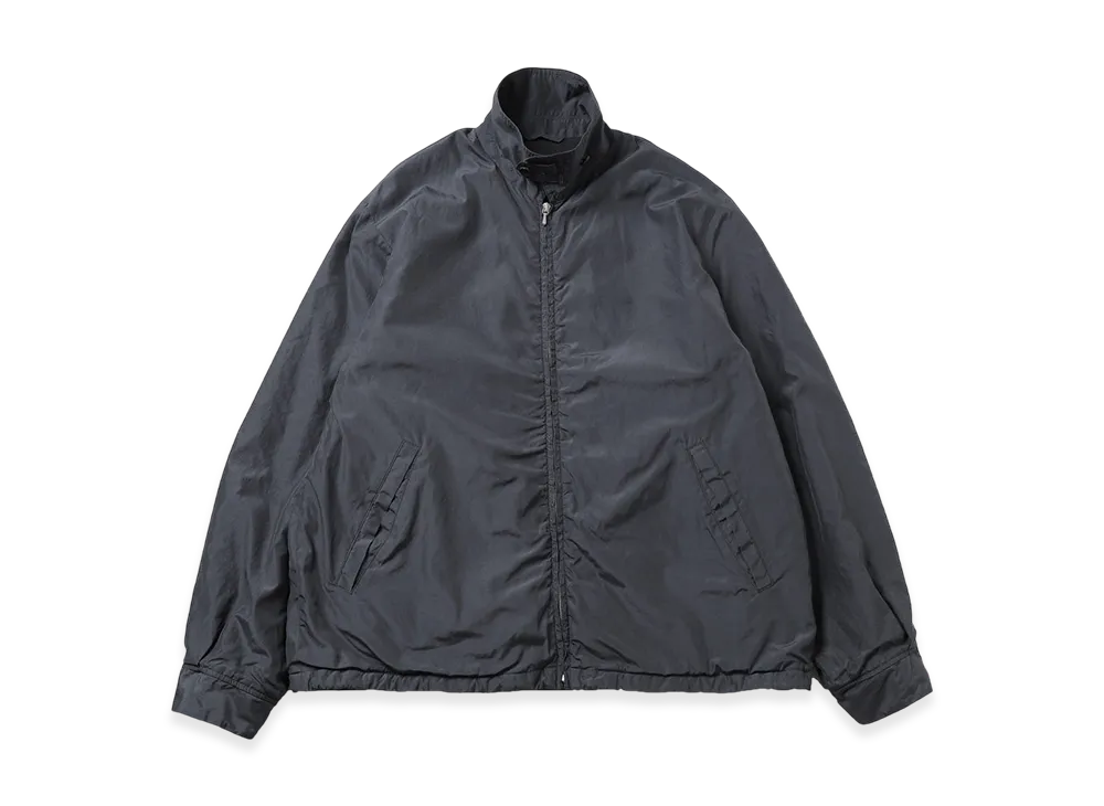 A.PRESSE Silk Taffeta Coach Jacket "Charcoal"