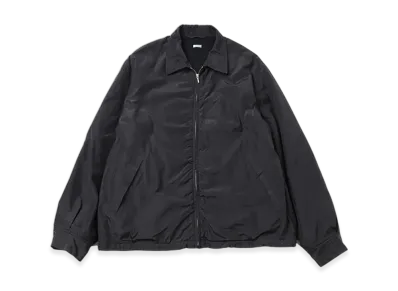 A.PRESSE Silk Taffeta Coach Jacket "Black"