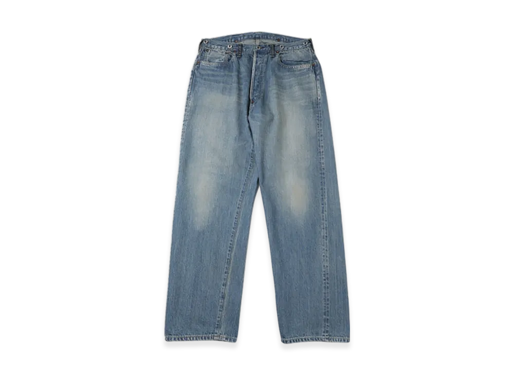 A.PRESSE No.22 Washed Wide Denim Pants "Indigo"